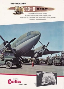 1943 Curtiss Commando Flugzeug Anzeige 10.7.2022a - Bild 1 von 1