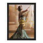 Hand Coloured Portrait Dancer Spy Mata Hari Photo Large Framed Art Print