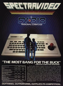 1983 Spectravideo: SV318 Personal Computer Most Bang Vintage Print Ad - Picture 1 of 1