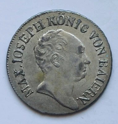 Bayern, 6 Kreuzer 1825, München, 2,60 g, AKS 52, in vz/stgl *** (#395) - Bild 1 von 4