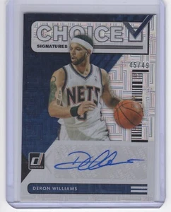 Deron Williams - 2020/21 Panini Donruss Choice - Choice Signatures #45/49 - Picture 1 of 2