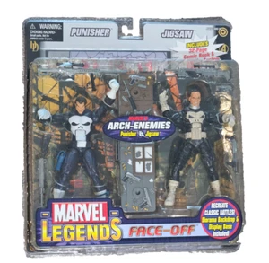 2006 ToyBiz Marvel Legends Face-Off Punisher Vs Jigsaw 6” Action Figure Set - Picture 1 of 2