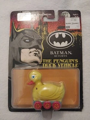 Ertl 1992 Batman Returns Sellado DC Comics Die-cast Metal Penguin's Duck Vehículo Foto 1 de 4