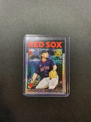 Hirokazu Sawamura 2021 Topps Update 1986 Mojo Chrome Refractor RC #86C-46 - Image 1 of 2