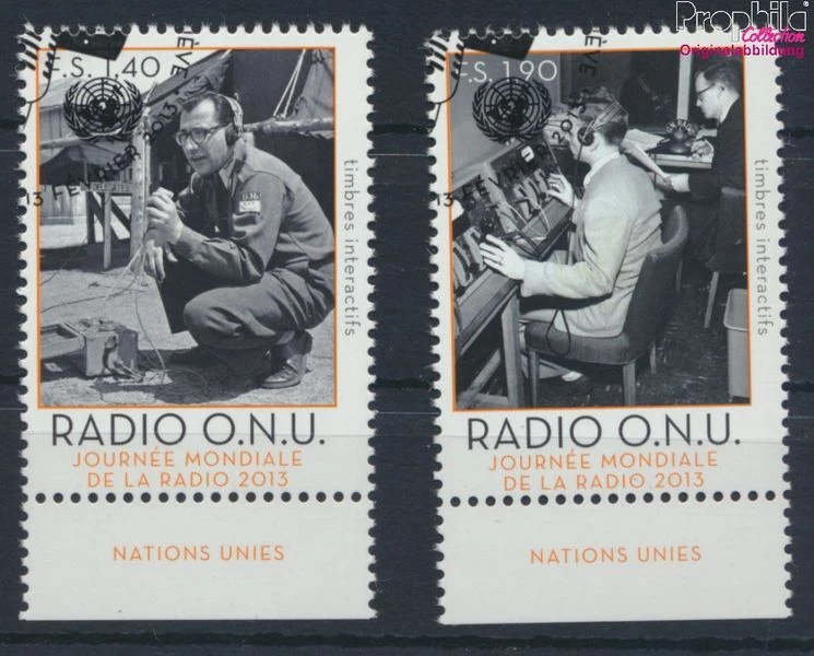 ONU - Ginebra 805-806 (edición completa) bien usado/cancelado 2013 UN Rad (10073527 Foto 1 de 1