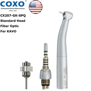 US COXO Dental Alta Velocidad Fibra Óptica Pieza de Mano 6 Agujeros Acoplador LED Ajuste KAVO - Imagen 1 de 57