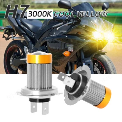 Пара светодиодных ламп для фар H7 3000K для Yamaha YZF R6 2003-2014 YZF R6S 2006-2009 - Изображение 1 из 4