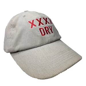 XXXX DRY cap grey corduroy embroidered beer snapback baseball hat promotional - Bild 1 von 10