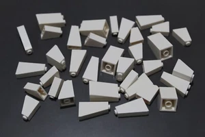 LEGO 35 tejas piedras inclinadas 65° 75° negativo blanco #3889 - Imagen 1 de 1