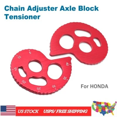 Tensor de bloque de eje ajustador de cadena para Honda XR230R XR250R XR400R XR600R XR650L Foto 1 de 4