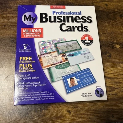 My Professional Business Cards PC CD templates designs customize logos graphics! - Image 1 of 4