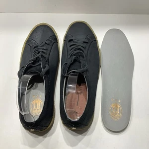 TCG Navaho Black Distressed Leather Gum Sole Sneakers, Mens Size 11M, New - Picture 1 of 7