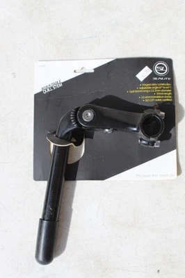 SUNLITE BIKE BICYCLE ADJUSTABLE STEM QUILL 1inx110x180 25.4 CLAMP BLACK - Image 1 of 4