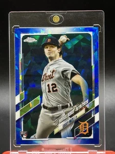 Casey Mize Sapphire Rookie 2021 Topps Chrome Update Sapphire Detroit Tiger Debut - Picture 1 of 2