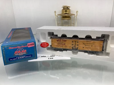 159 Atlas 40' Wood Reefer Union Refrigerator Transit Co. Red Top O Scale 2 Rail - Image 1 of 4