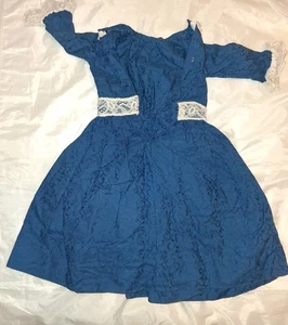 Antikes/Vintage 17 Zoll Kleid für deutsche/französische Biskuitkopf Puppen - Bild 1 von 4