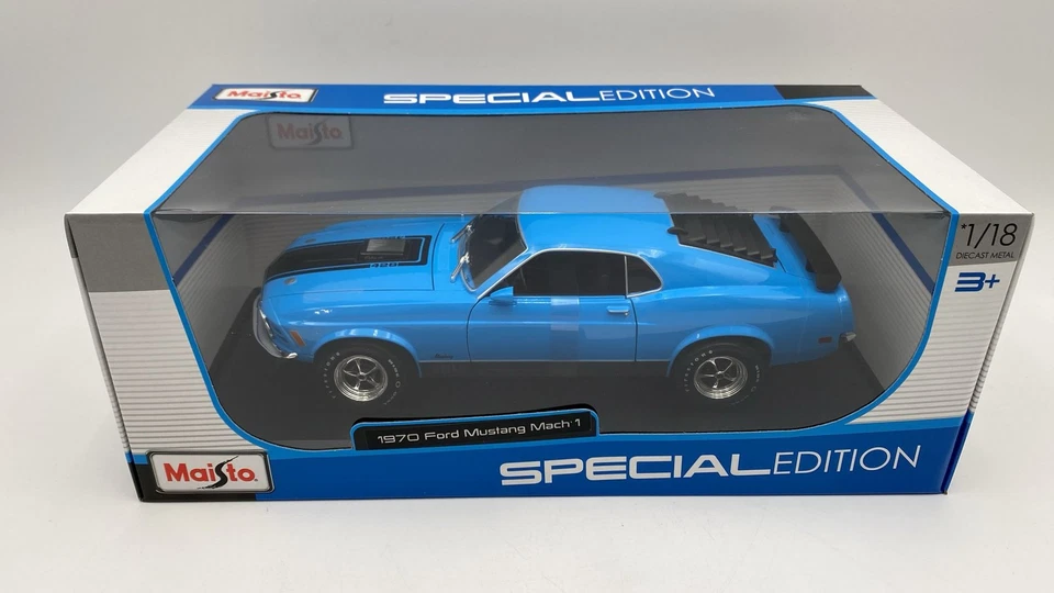  MAI31453 Maisto Ford Mustang Mach 1 1970 1/18 - Immagine 1 di 4