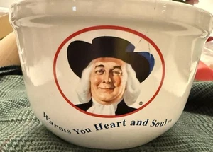 Vintage Quaker Oats Heavy oatmeal cereal bowl "Warms You Heart and Soul" 1999 - Picture 1 of 5