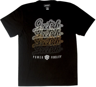 Gretsch Guitars Script Logo Men's Tee T-Shirt, Black, LARGE (L) - Image 1 of 3