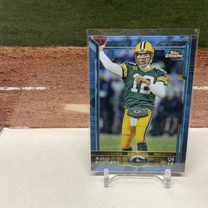 2015 Topps Chrome Hot Box Blue Diamond Refractor Aaron Rodgers #2 - Picture 1 of 2