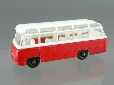 Vintage 1960's Matchbox Lesney No.68 Diecast Orange White Mercedes Coach Bus VGC - Image 1 of 4