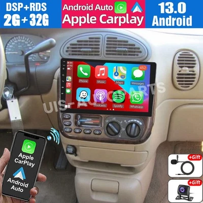 Radio estéreo GPS FM para Chrysler Town & Country 1990-2000 Android 13 Carplay Foto 1 de 4