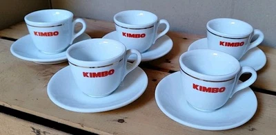 5 Tasses Expresso Café Kimbo Bistrot - Photo 1/3