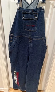 Guess Jeans Herren Gr. XXL Hvy Blau Denim Baumwolle Overall Taschen EUC - Bild 1 von 8