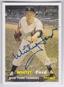 2006 Topps Heritage Whitey Ford Real One Autogramm #ROA-WF Yankees - Bild 1 von 2