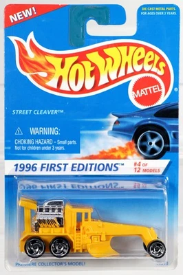 Hot Wheels Street Cleaver 1996 First Editions Models - 14913 NRFP Yellow DW3 - Image 1 of 4