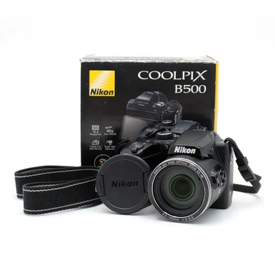 Nikon Coolpix B500 16MP f/3 40x Optical Zoom Compact Camera | Black | B500BKJP - Image 1 of 4