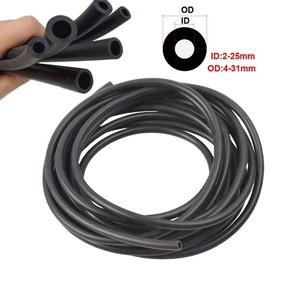 Tubo de combustible negro de goma de nitrilo gasolina diésel línea de aceite manguera tubo identificación 2-25 mm - Imagen 1 de 23