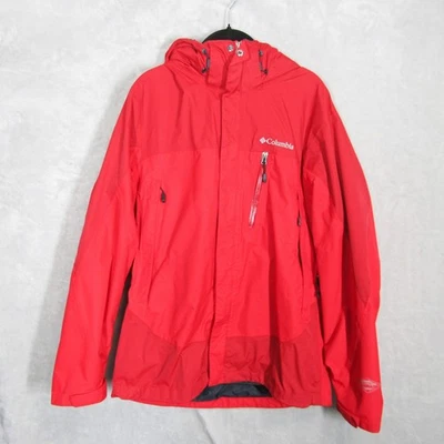Columbia Mens Omni Tech Waterproof Interchange Jacket Red Outdoor Coat - Image 1 of 4