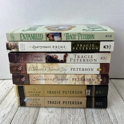 Tracie Peterson Book Lot Of 7 Mixed Series Christian Historical Romance PB (A) Foto 1 de 4