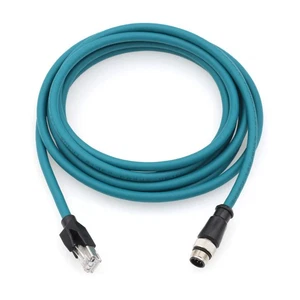 M12 8 Pin A-Coded RJ45 Ethernet Cable for Cognex is 5000 7000 Vision Camera S... - Picture 1 of 4