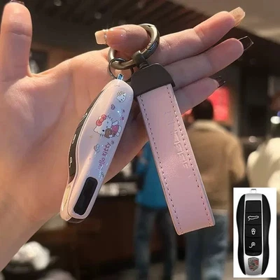 Funda con llavero para Porsche Cayenne Panamera 911 Macan Boxster 2009-2017 Foto 1 de 4