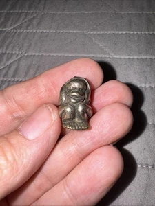 Micro Miniature 1” Hear No Evil Monkey Pewter - Picture 1 of 4