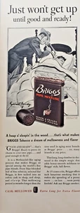 1939 Briggs Pipe Mixture Cask Mellowed Extra Long For Extra Flavor Print Ad - Picture 1 of 1
