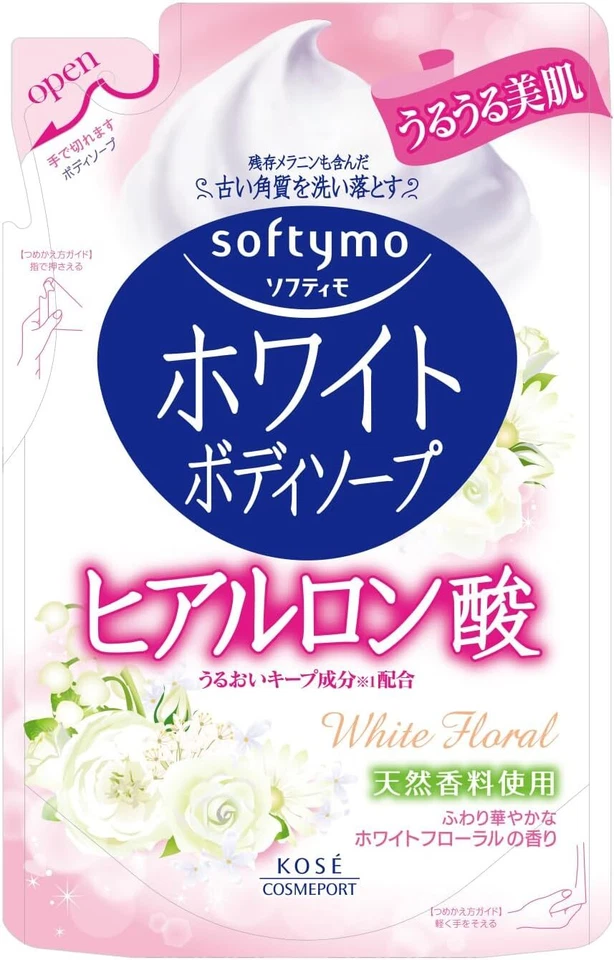KOSE Softimo White Body Soap Hyaluronic Acid Refill 420ml - Image 1 of 1