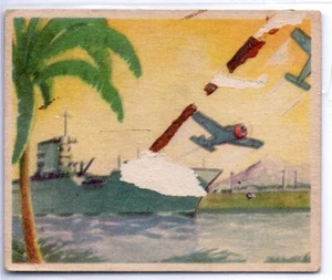 Leaving Aircraft Carrier 1938 Goudey Action Gum #25 - WW2 War Card - Picture 1 of 1