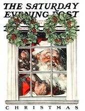 Saturday Evening Post 1919 Cover  Reproduction Giclee Print Santa Clause