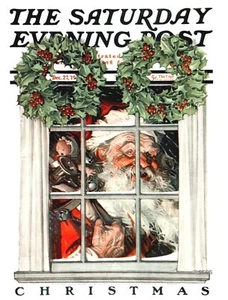 Saturday Evening Post 1919 Cover Reproduktion Giclee Druck Weihnachtsmann - Bild 1 von 1