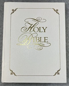 Bibel Familie Glaube Werte König Jakobus weiß Großdruck roter Buchstabe Hardcover - Bild 1 von 12