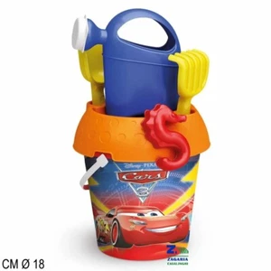 SECCHIELLO MARE SPIAGGIA CARS 3 CON INNAFFIATOIO PALETTA RASTRELLO FORMINA - Foto 1 di 1