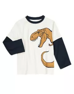 NUEVO CON ETIQUETAS Gymboree Big Dino Dinosaurio T-Rex Tyrannosaurus Rex Camisetas Niños 8 10 - Imagen 1 de 1