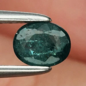 Rare! GRANDIDIERITE 0.29 ct Greenish Blue Oval 4.7x3.7x2.2 mm Natural Madagascar - Picture 1 of 24