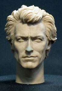 US# A-69 CLINT EASTWOOD "DIRTY HARRY" RESIN HEAD SCULPT Action figures 1/6 scale