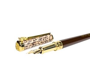 ST Dupont Shakespeare Limited Edition Fountain pen 14k w/natural Urushi lacquer