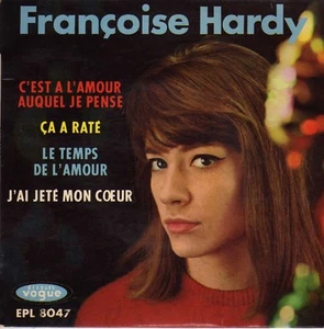 FRANCOISE HARDY C'EST A L'AMOUR AUQUEL JE PENSE FRENCH ORIG EP ROGER SAMYN - Bild 1 von 1