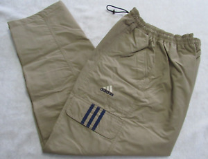 Vintage 90s Adidas Grey Cargo Athletic Pants Men’s Small Baggy Loose Fit